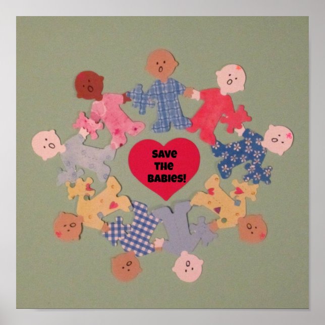 Save the Babies Poster (Front)