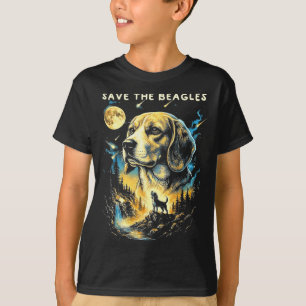 Save The Beagles Animal Vintage Dog Beagle Lovers T-Shirt