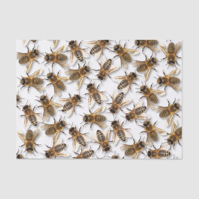 Save the Bee! Save the World! Live Design Tissue Paper (Front)