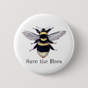 Save the Bees 2 Inch Round Button