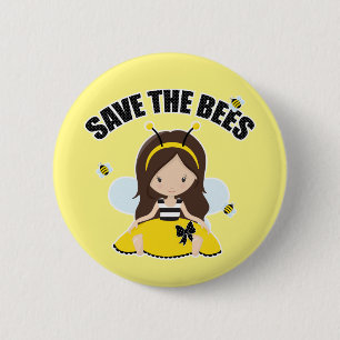 Save the Bees 2 Inch Round Button