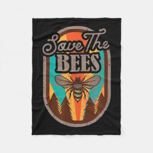 Save The Bees Beekeeper Environmental Protection _ Fleece Blanket