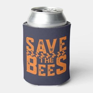 Save The Bees-bees-bee-nature-yellow-cute Can Cooler