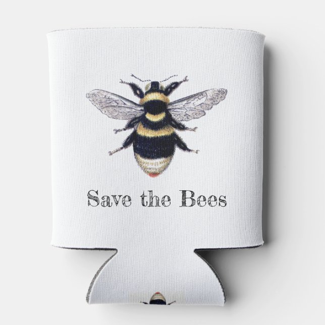 Save the Bees Can Cooler (Back)