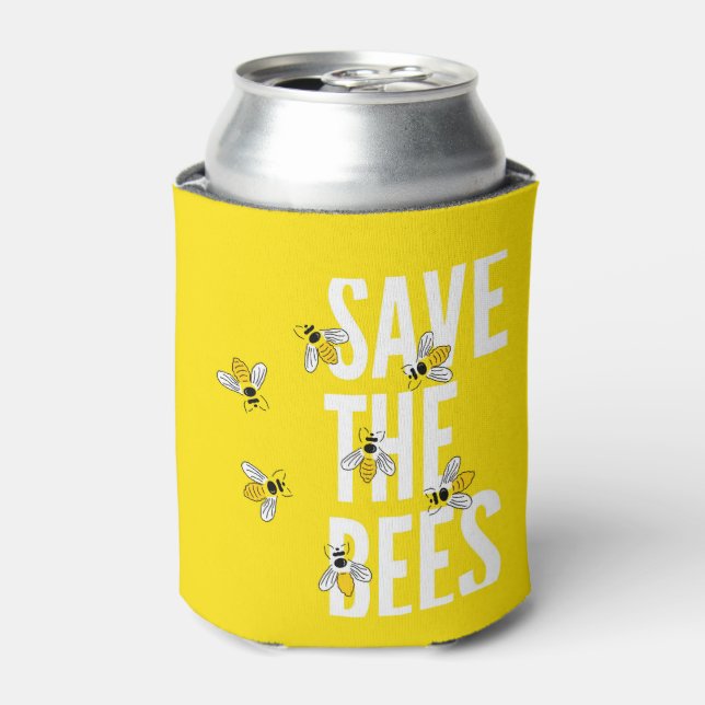 Save The Bees Can Cooler (Can Front)
