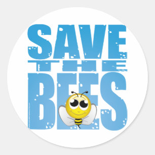 Save the Bees Classic Round Sticker
