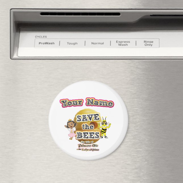 Save the Bees Customizable Magnet (In Situ (Dishwasher))
