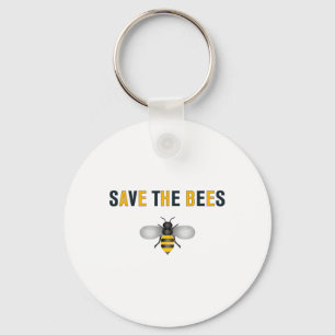Save The Bees Earth Day Save The Planet Gift Keychain