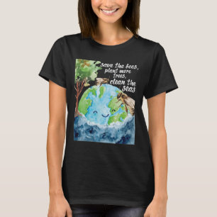 Save The Bees - Environmental Protection Earth Day T-Shirt