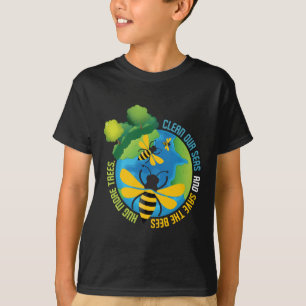 Save The Bees - Environmental Protection Earth Day T-Shirt