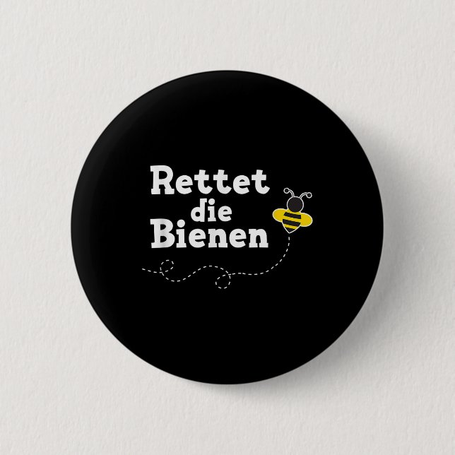 Save The Bees Environmental Protection For Beekeep 2 Inch Round Button (Front)