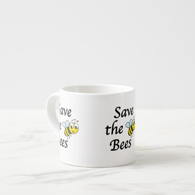 Save the Bees Espresso Cup (Front Left)