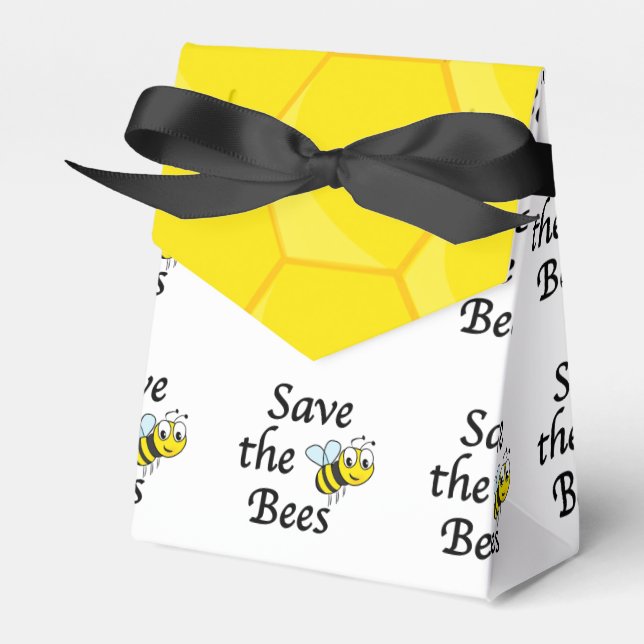 Save the Bees Favor Box (Front Side)