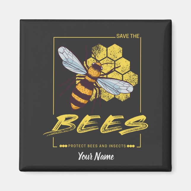 Save the Bees for Beekeeper and Apiarist Magnet (Front)