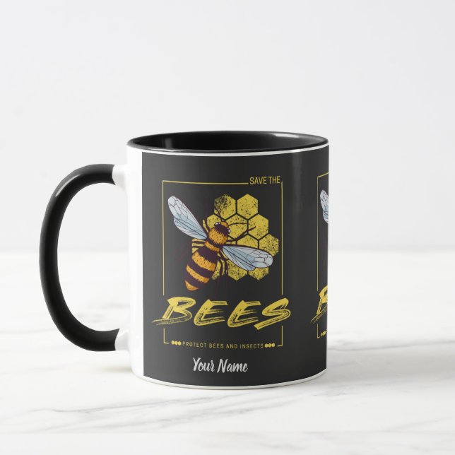 Save the Bees for Beekeeper and Apiarist Mug (Left)