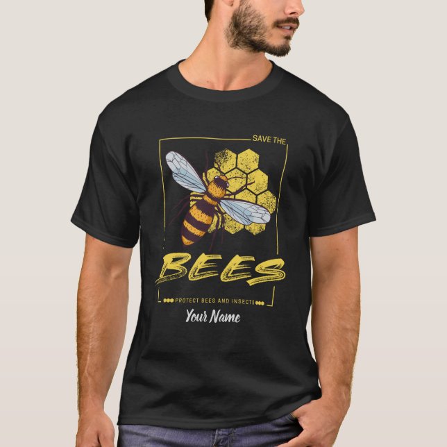 Save the Bees for Beekeeper and Apiarist T-Shirt (Front)