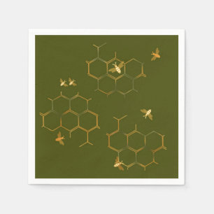 Save the Bees Honeycomb Paper Napkins