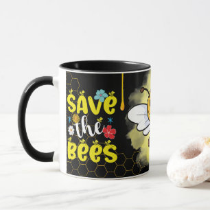 Save the Bees Inspirational Bee Honey Lover Gift  Mug