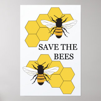 Save the Bees Inspirational Poster