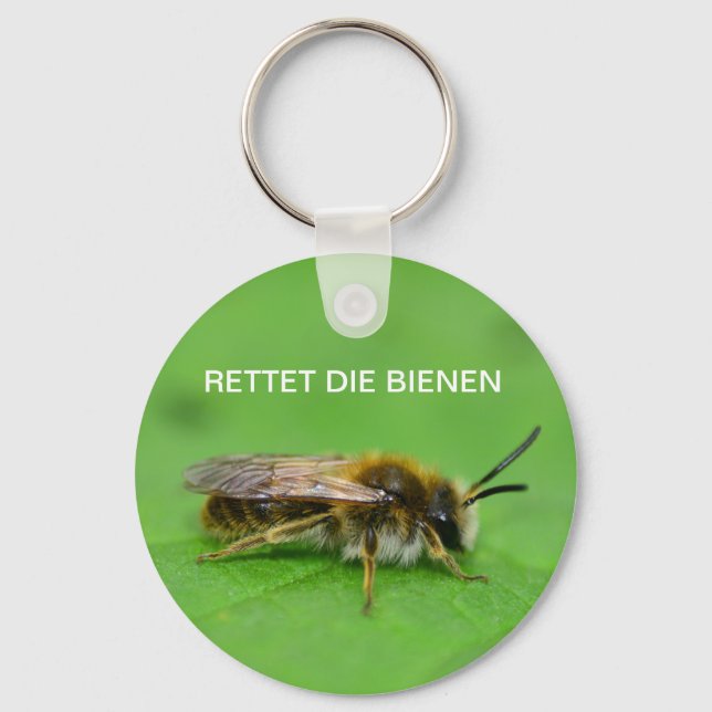 Save the bees keychain (Front)