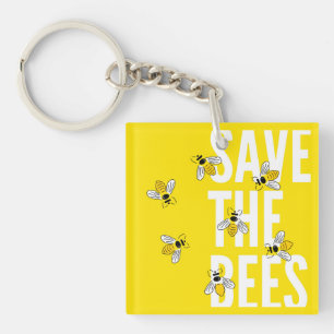 Save The Bees Keychain