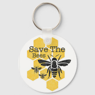 Save The Bees Keychain