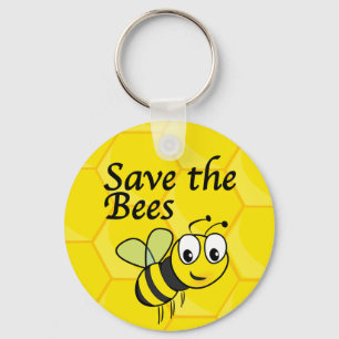 Save the Bees Keychain
