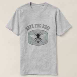 Save the Bees Mens Grey T-shirt