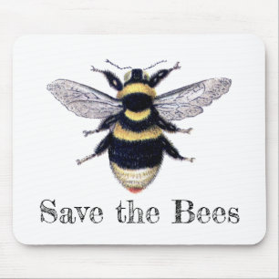 Save the Bees Mouse Pad