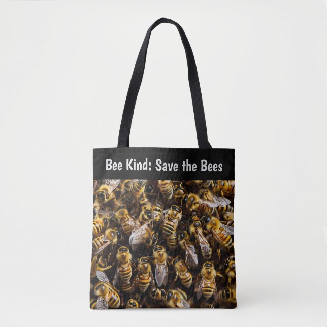 Save the Bees Personalized Tote Bag (Front)