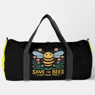 Save The Bees Plant Trees Duffle Bag