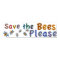 Save the Bees Please classroom poster