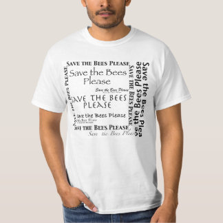 Save the Bees Please men's collage shirt