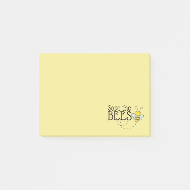 Save the Bees Post-It Notes (Front)