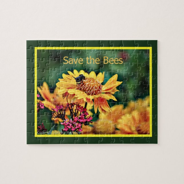 Save the  Bees Puzzle (Horizontal)