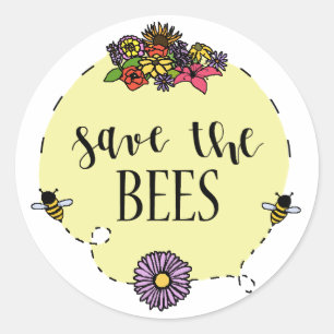 save the bees sticker