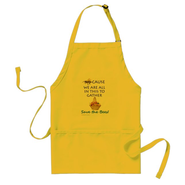 Save The Bees Together Apron (Front)