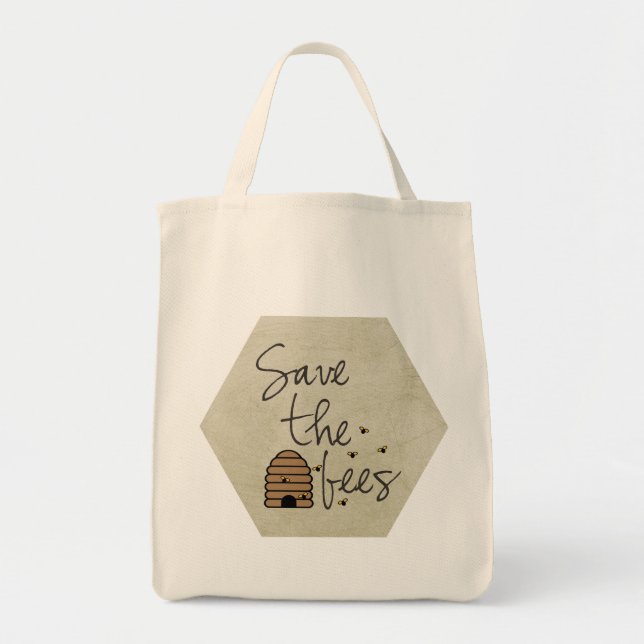 Save the Bees Tote Bag (Front)