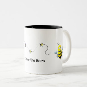 Save the Bees Two-Tone Coffee Mug