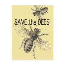 Save the Bees Vintage Bee Images
