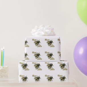 Save the Bees vintage illustration Wrapping Paper