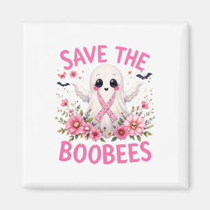 Save The Boo Bees Breast Cancer Halloween Women Magnet