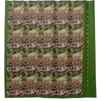 Save the Butterflies Shower Curtain