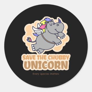 Save The Chub Classic Round Sticker
