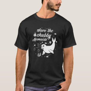Save The Chubby Mermaids Funny Love Manatee Shirt