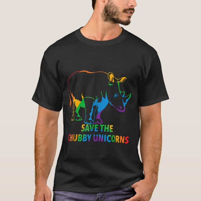 Save The Chubby Unicorns colour T-Shirt (Front)