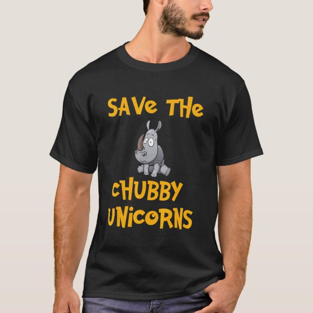 Save the Chubby Unicorns Kids T-Shirt (Front)