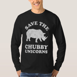 Save The Chubby Unicorns Rhino Animal Rights Act T-Shirt