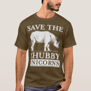 Save The Chubby Unicorns Rhino T-Shirt