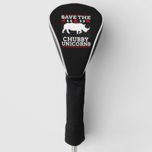 Save The Chubby Unicorns Rhino Ugly Christmas Rhin Golf Head Cover